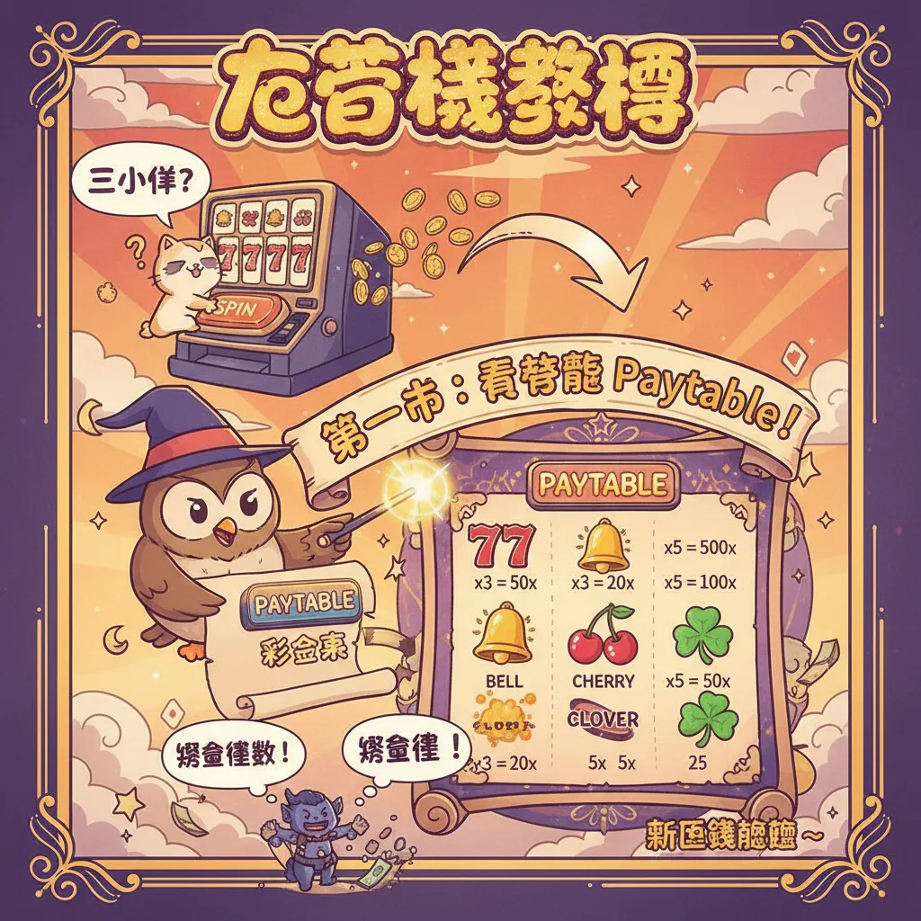 新手必看！老虎機教學從Paytable看懂彩金怎麼算