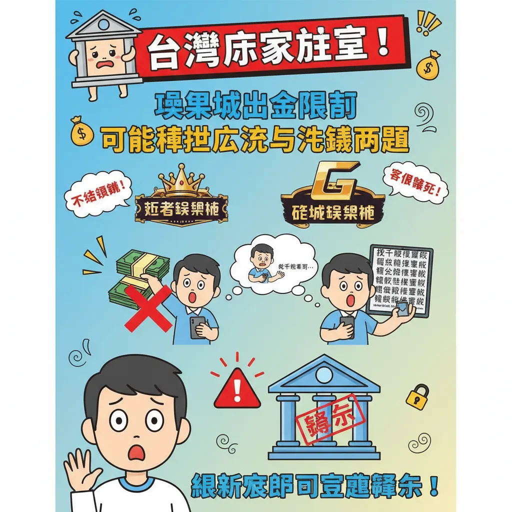 臺灣玩家注意！娛樂城出金限制可能牽扯法律與洗錢問題